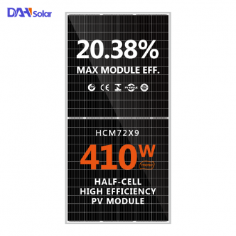 سعر المصنع نصف خلية 410W لوحة للطاقة الشمسية 