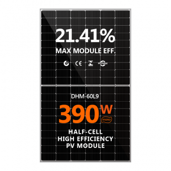  360W 365W 370W لوحة للطاقة الشمسية نصف خلية كفاءة عالية PV وحدة
