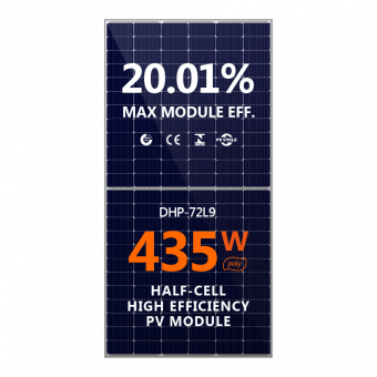  400W 425W 435W لوحة للطاقة الشمسية نصف خلية كفاءة عالية PV وحدة