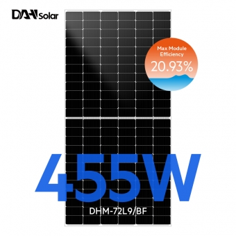 DHM-72L9 / BF-435 ~ 465W الألواح الشمسية نصف الخلية ثنائية الوجه 