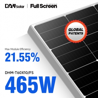 DHT-M60X10 / FS 450 ~ 470W 1/3 قطع الألواح الشمسية عالية الكفاءة الحالية المنخفضة
 
